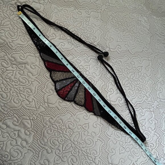 Ladies Vintage Sequined Belt - Ties in the back - Picture 4 of 4